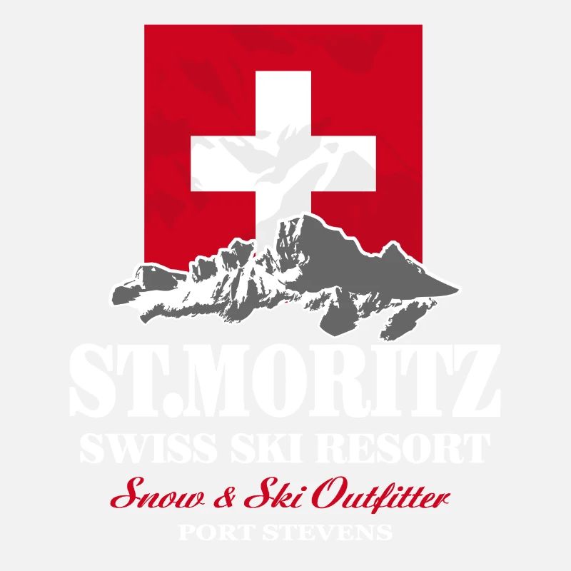 St.Moritz - Swiss Flag