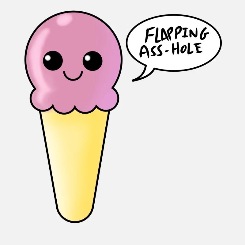 Erdbeer-Eiscreme-Flapping-Arschloch