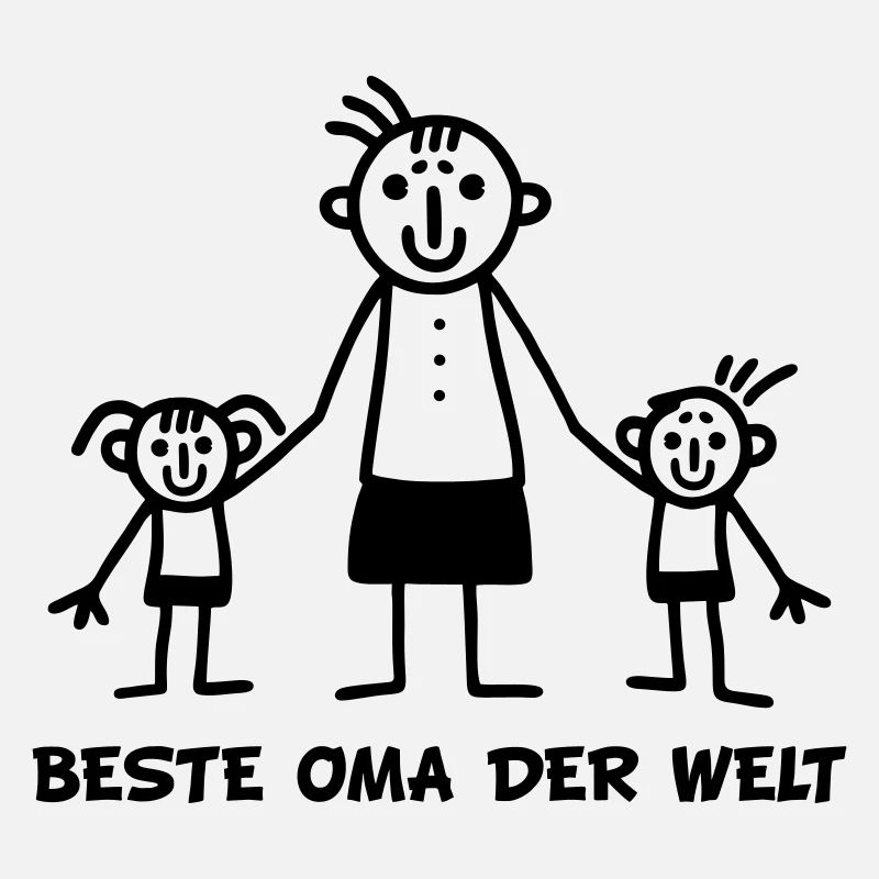 Beste Oma mit Enkelkindern