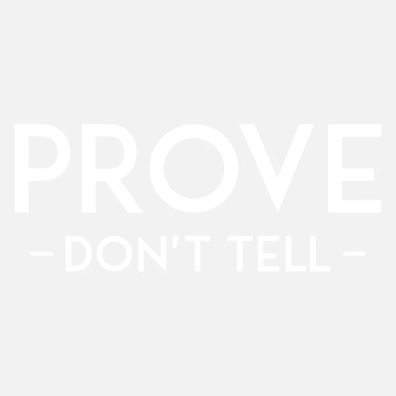 PROVE NE DITES PAS