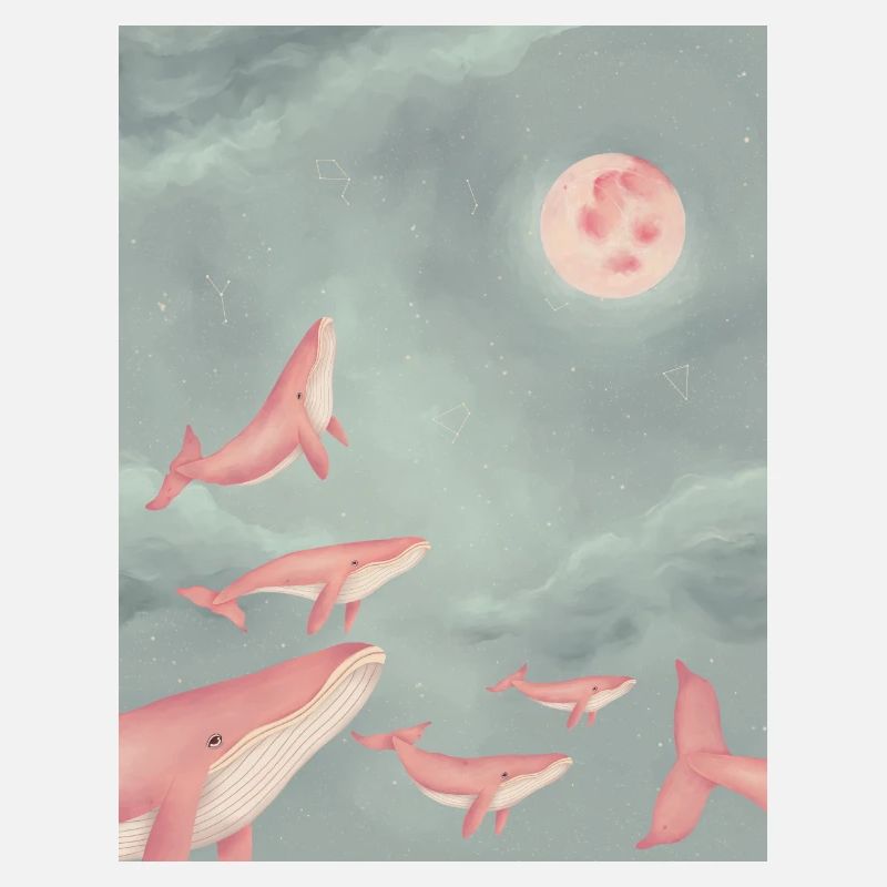 Wale in den Wolken