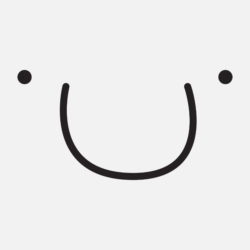 Visage souriant mignon