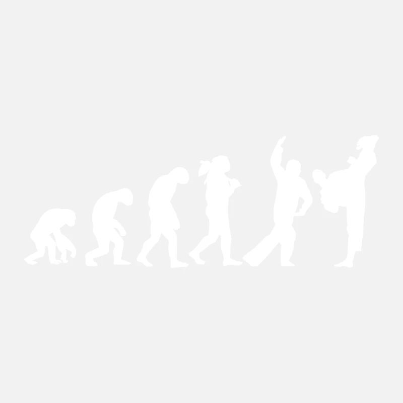 Kampfsport Human Evolution Taekwondo Geschenkidee