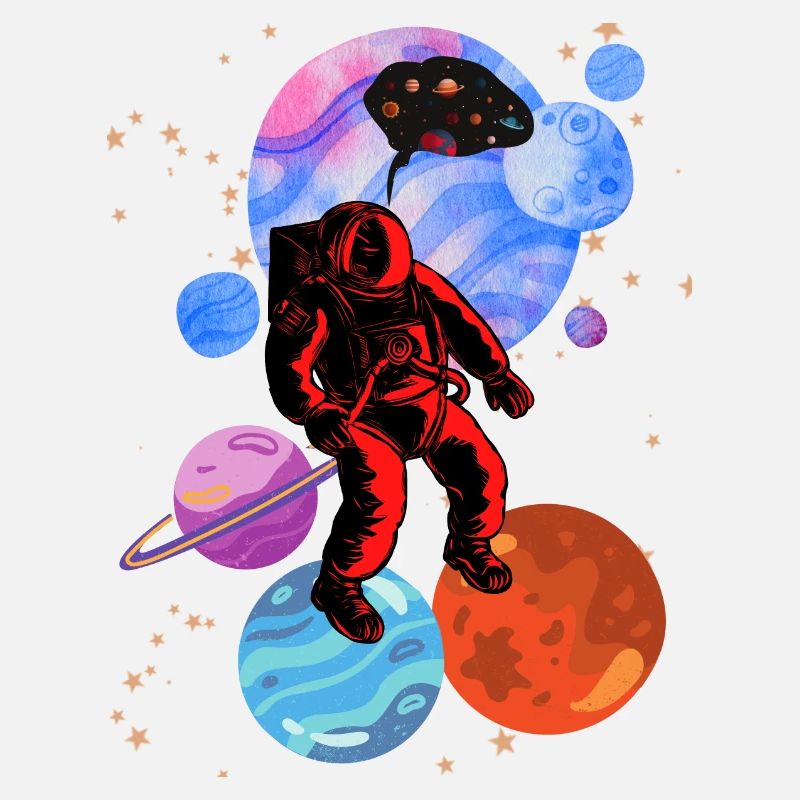 Astronaut Stencil-Stile