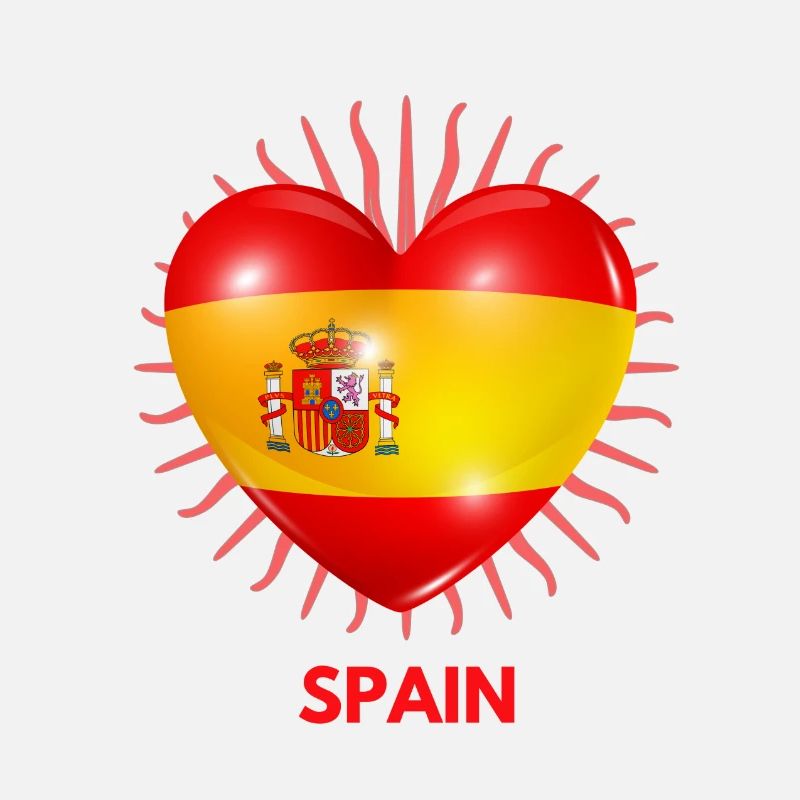 WM Quatar I Love Spain Pattern