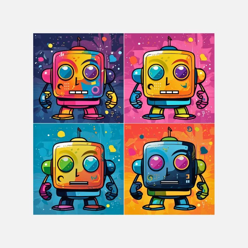 Playful Bot: A Pop Art, Fusion Robot.