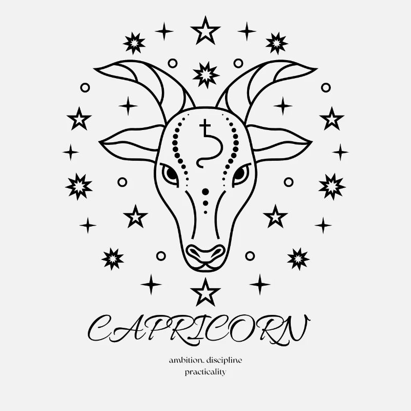 Steinbock Sternzeichen Design