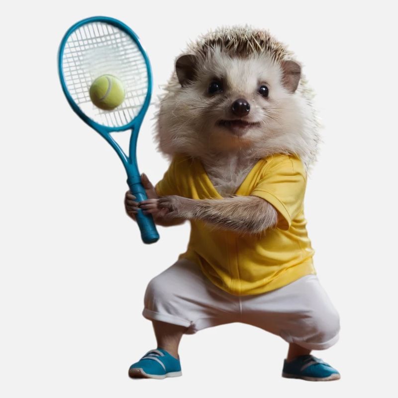 Sportlicher Igel