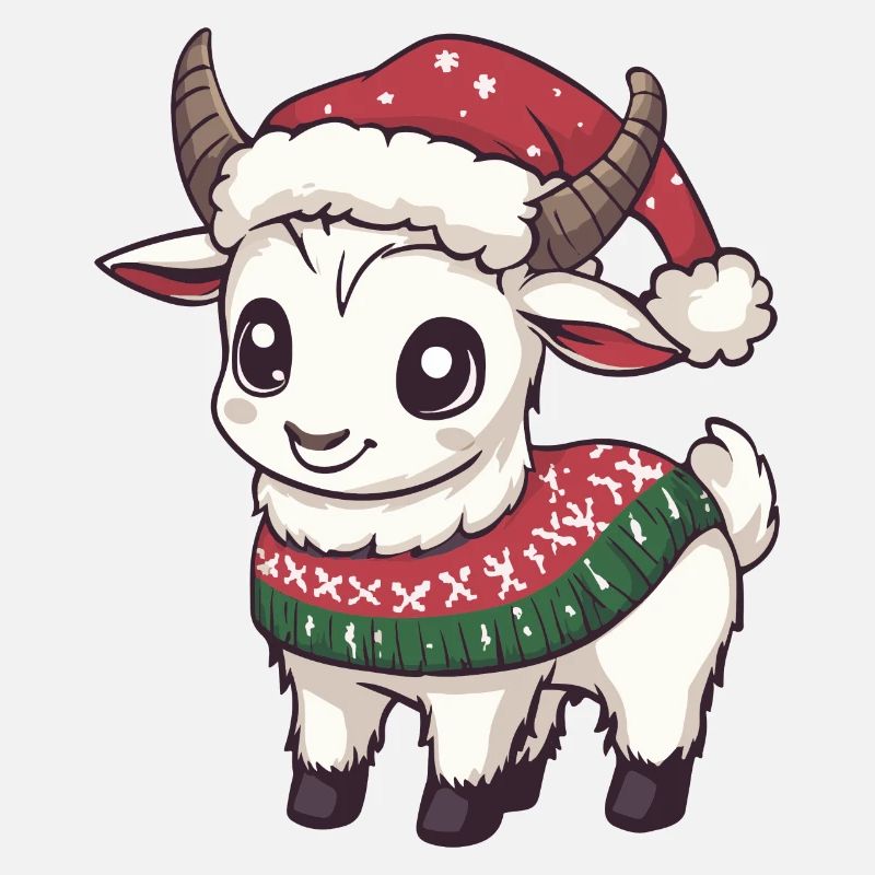 Bande dessinée de Noël Chèvre de montagne