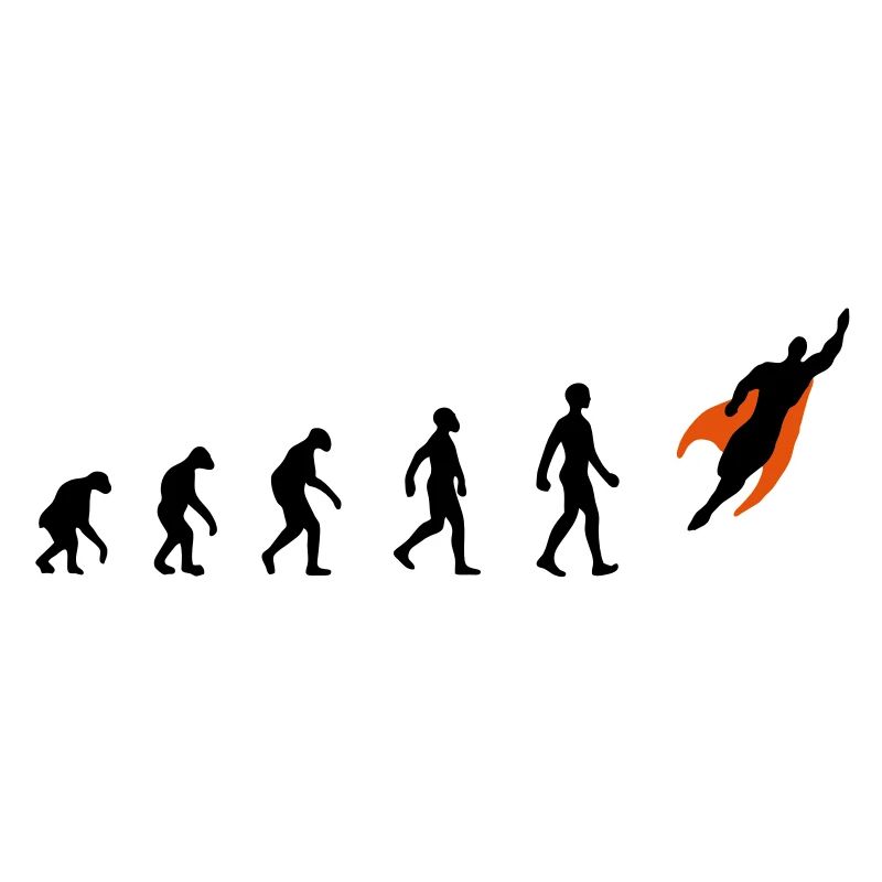 Evolution, super, hero, darwin, superhero, flying,