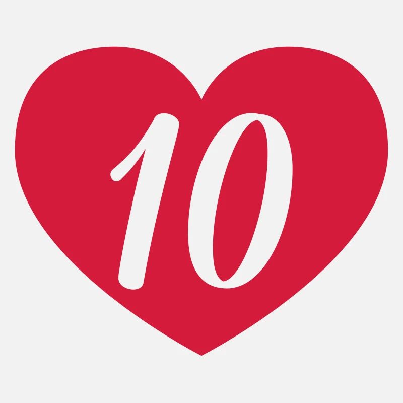 10. Geburtstag Herz