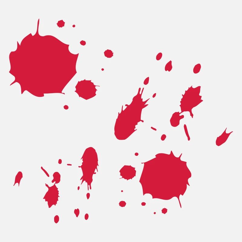 Red Paint Splashes Abstract Pattern