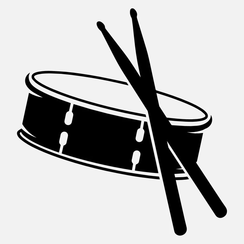 A drum and sticks
