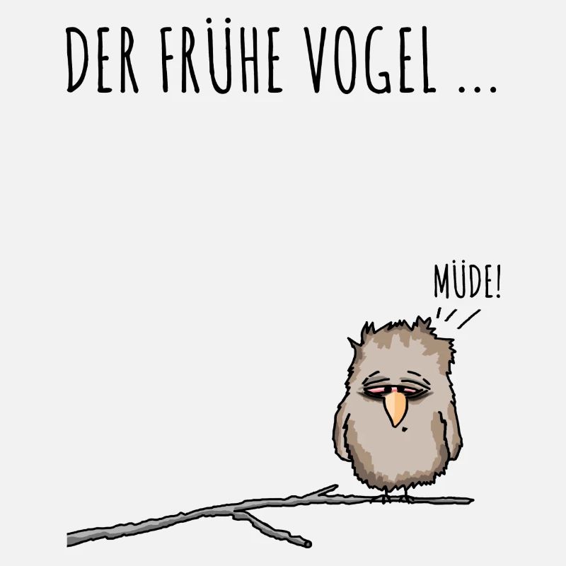 Der fruehe Vogel schwarz