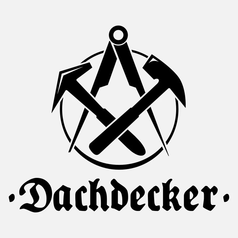 Dachdecker, Zunftlogo mit alter Schrift