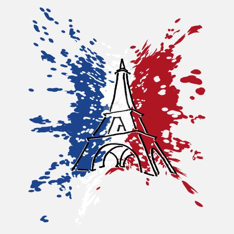 Drapeau Tour Eiffel France ✅ Drapeau Tour Eiffel ✔