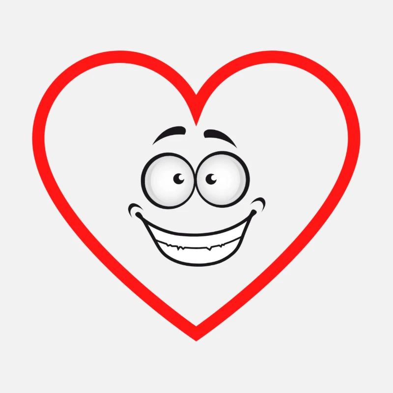 expectant heart comicstyle sticker sticker