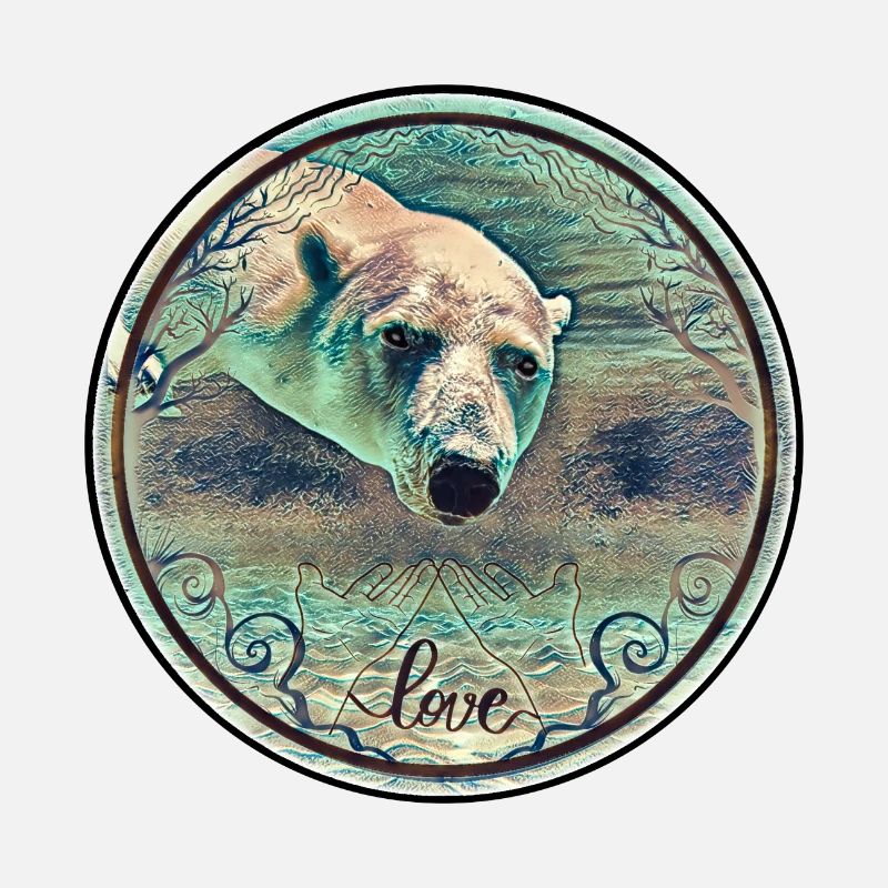 Polar bear underwater
