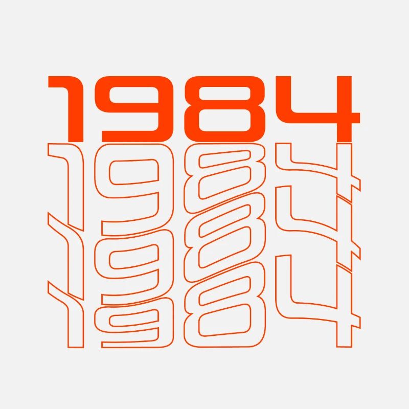 Neon 1984 Retro Liniendesign
