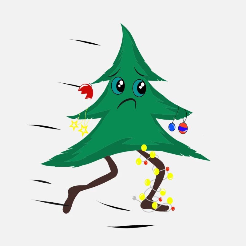 Running Christmas tree