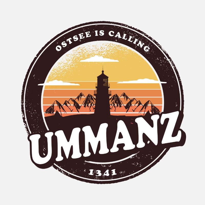 Ummanz Ostsee Leuchtturm Design / Geschenkidee