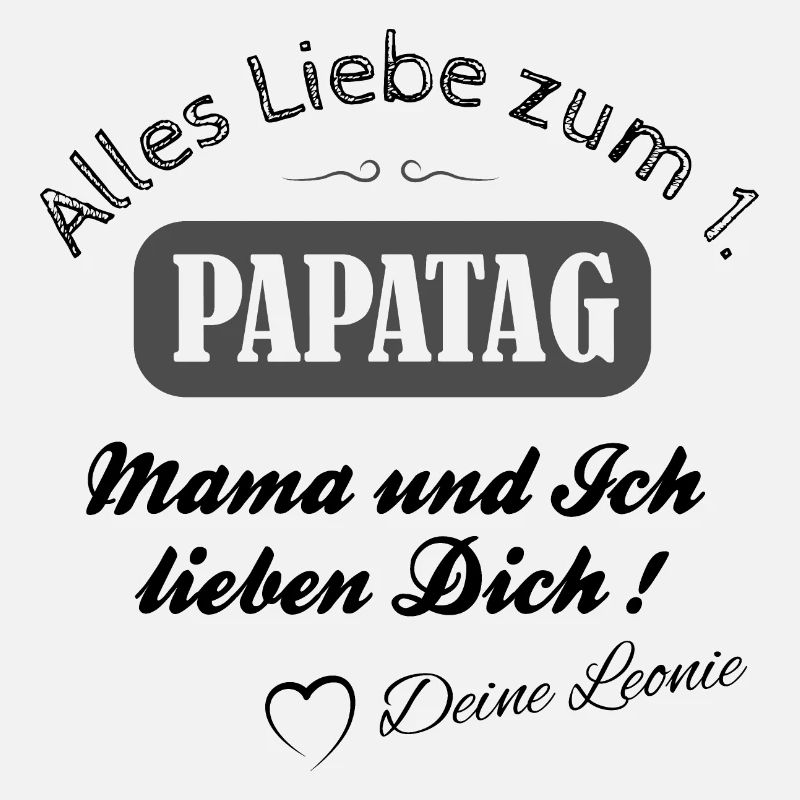 vatertag papa tag väter symbol