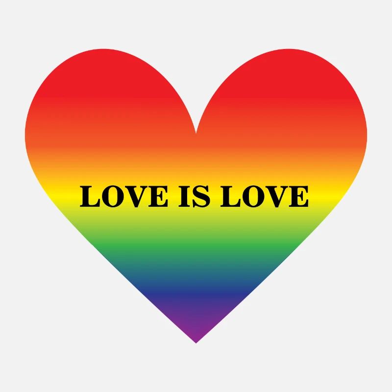 Regenbogenherz Liebe ist Liebe Design