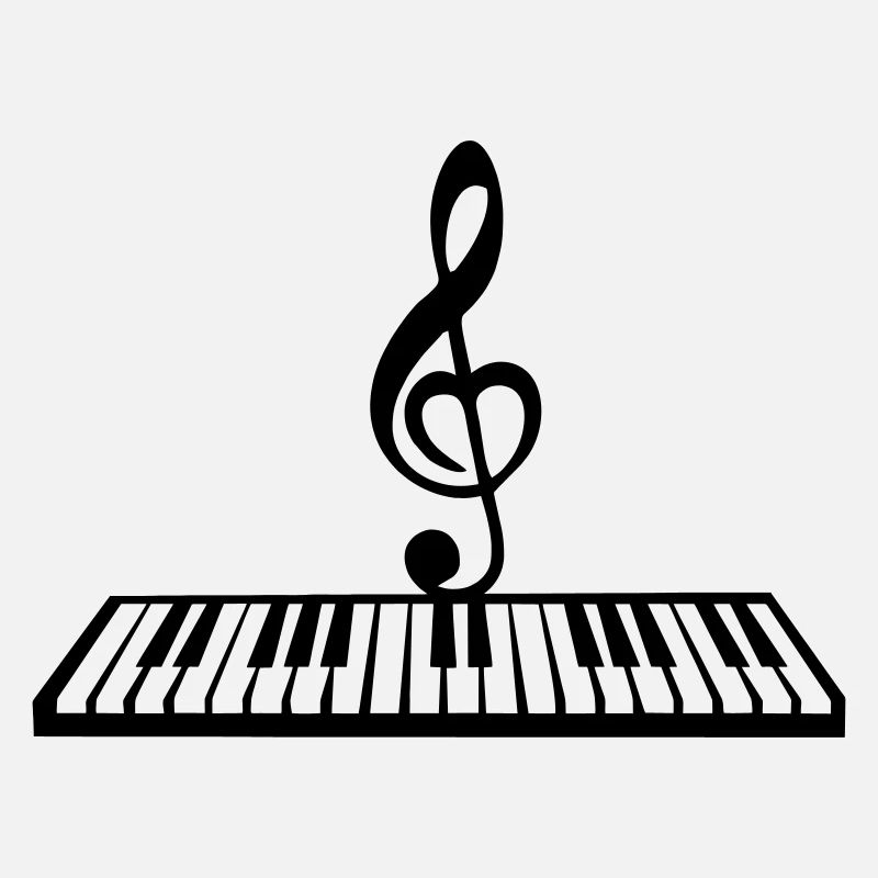 Klavier mit Notentaste, Keyboard