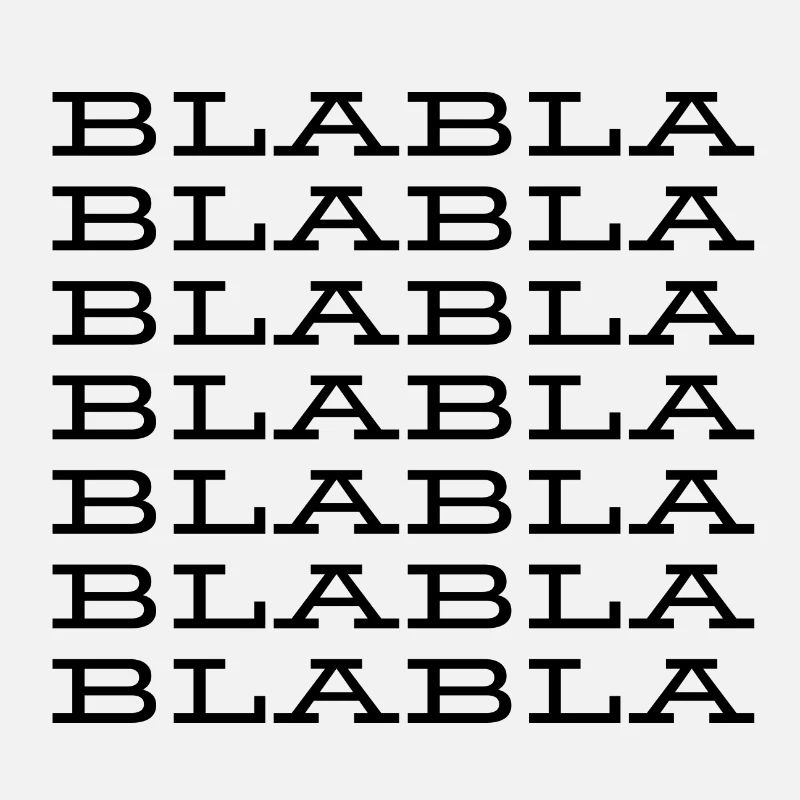 "Blabla" Saying