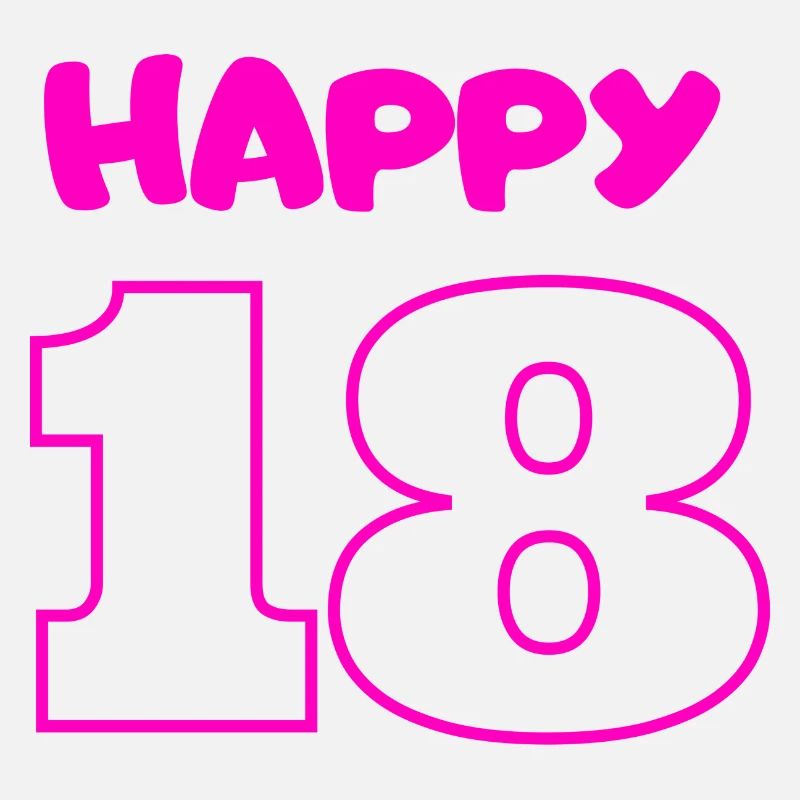 18 Geburtstag Pink