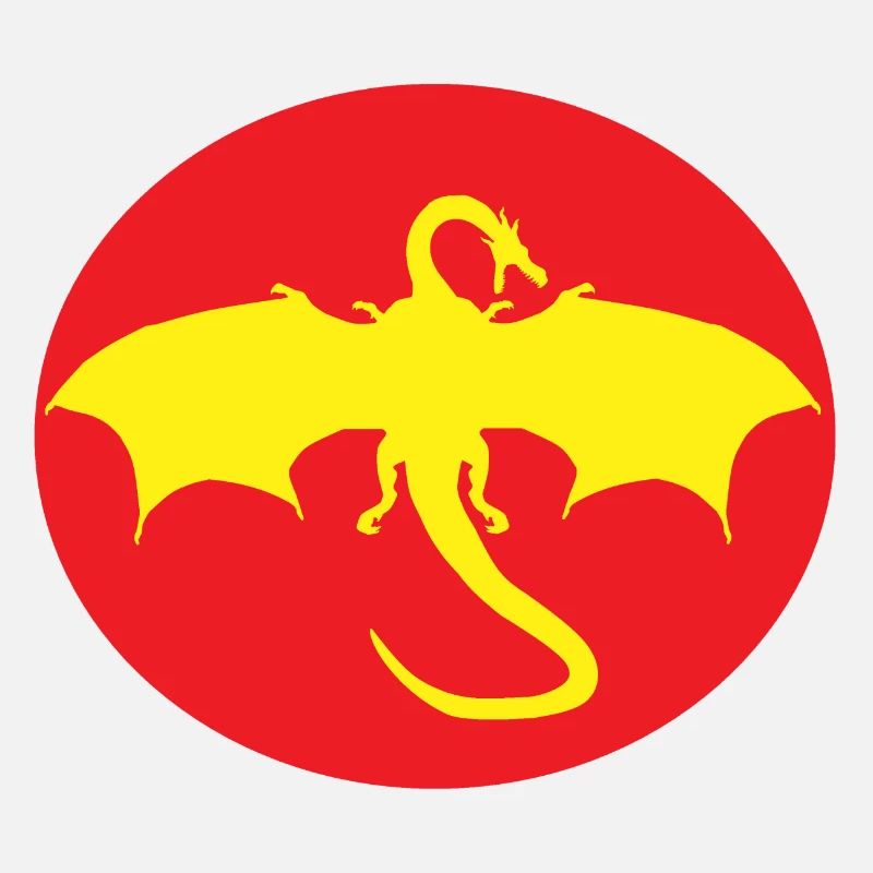 Winged Dragon red yellow
