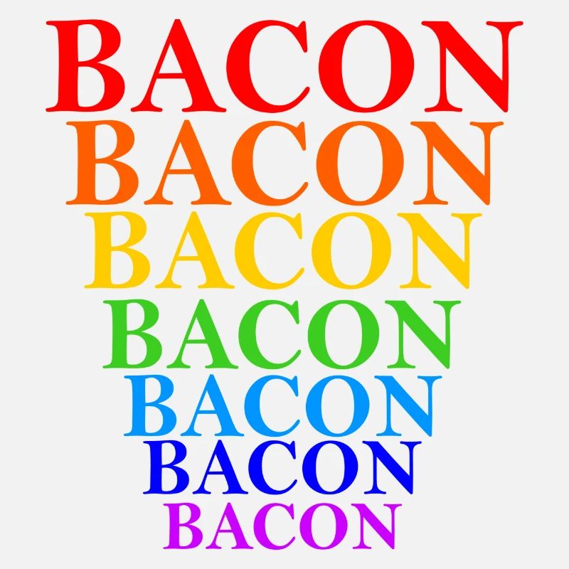 Regenbogen Bacon Stapel Design