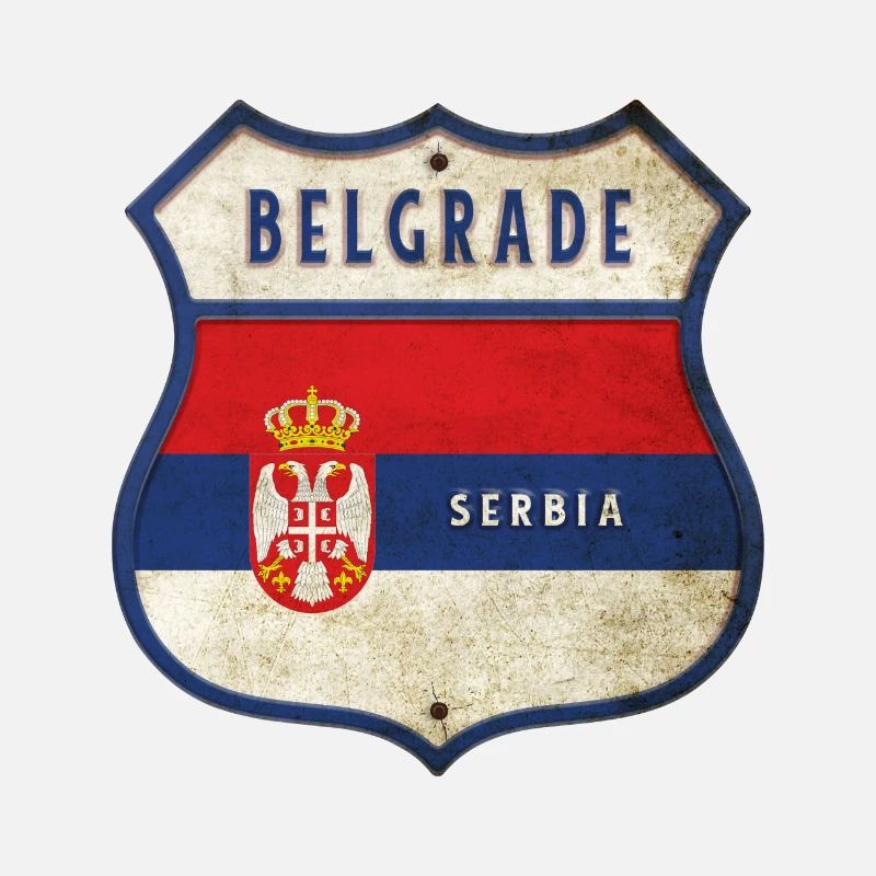 Conception du drapeau des armoiries de Belgrade,