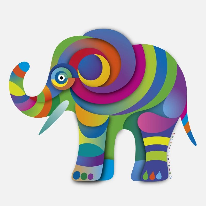 Kleiner Farbenelefant