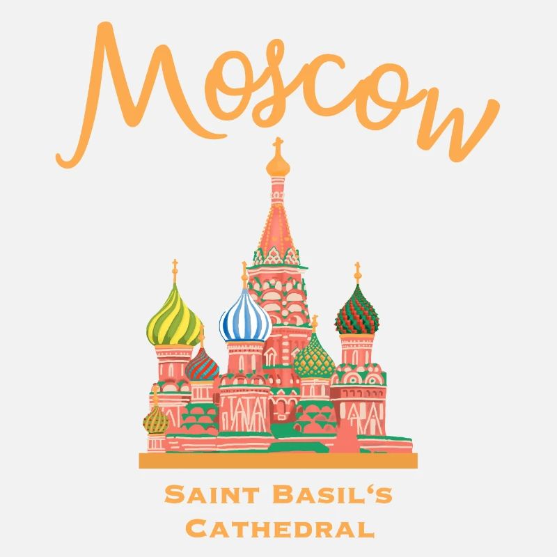 Moscou, cathédrale Saint-Basile, dessin marquant