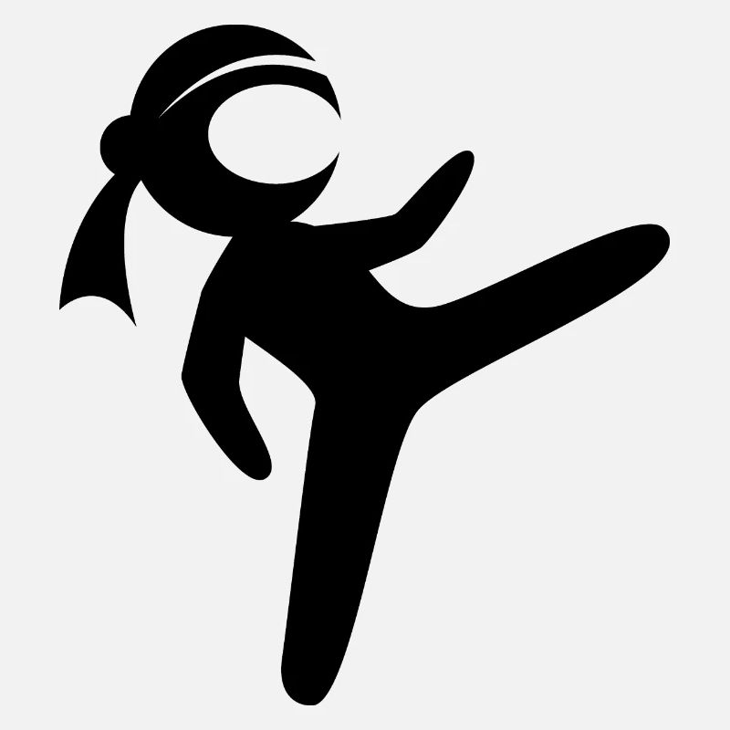 ninja fighter symbol comic kids fighting