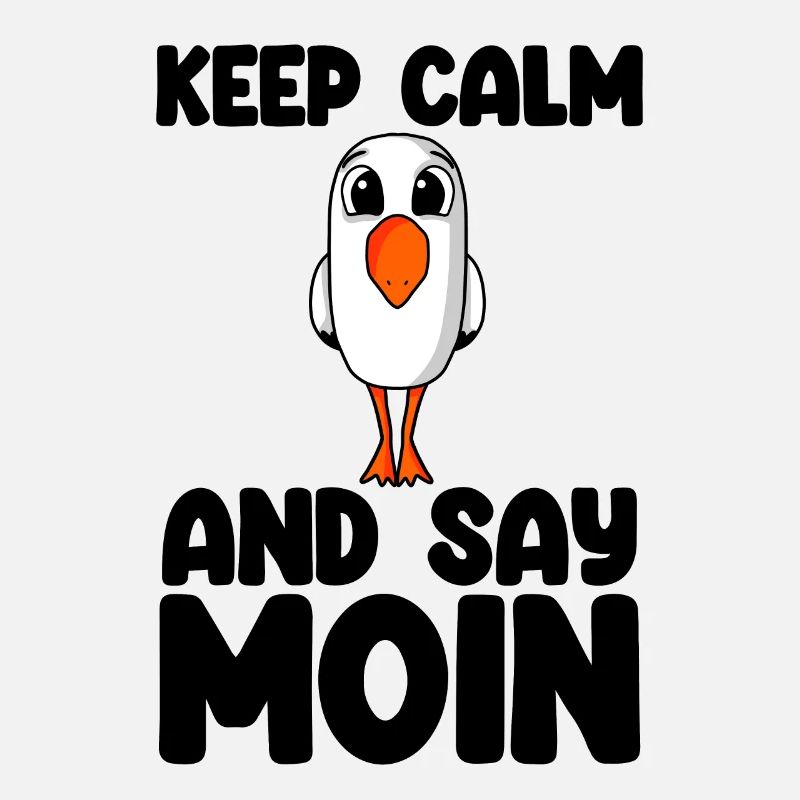 Nordsee Plattdeutsch Spruch Moin Möwe