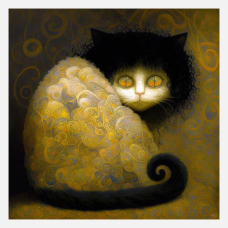 Chat Doré Arabesques - Stoik le chat