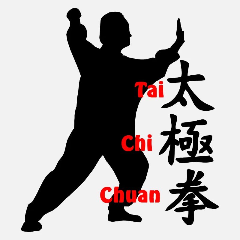 Chinesisches Zeichen und Text Taichi Chuan
