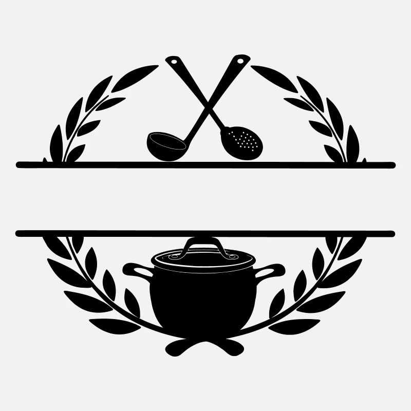 Laurel wreath restaurant logo