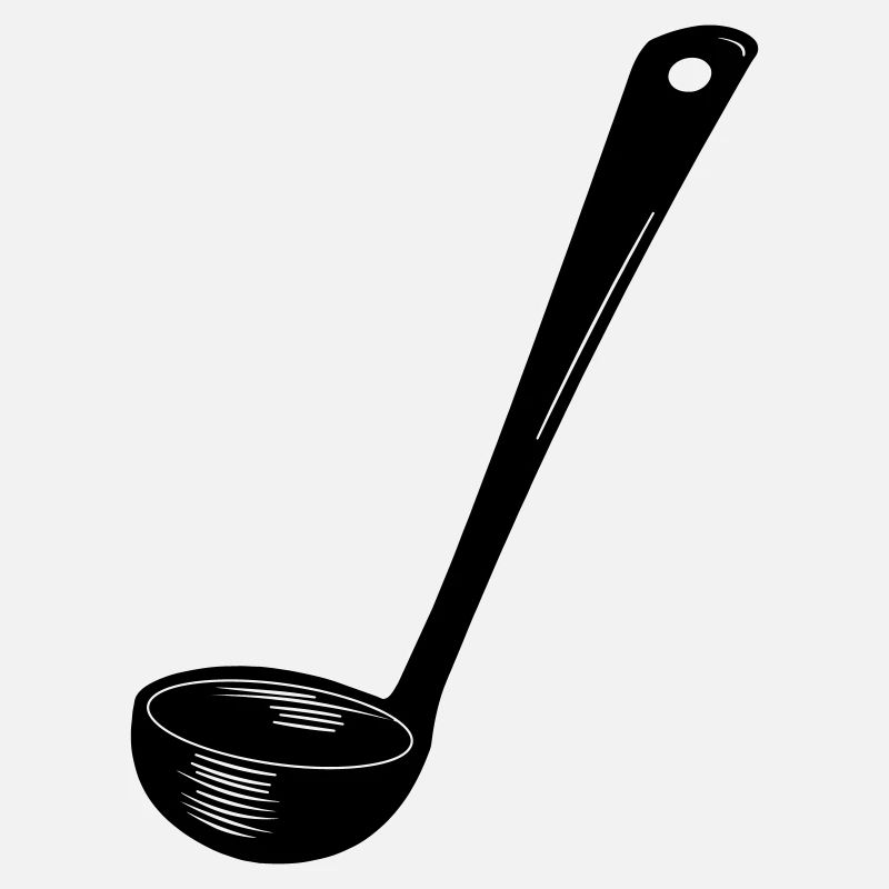 Transparent soup spoon