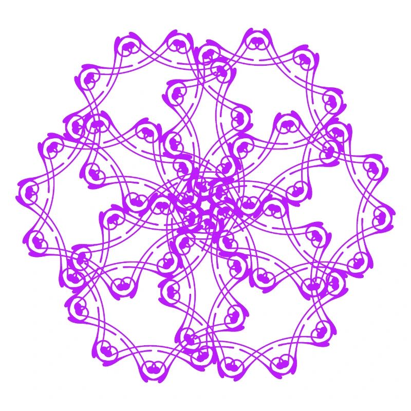 Random patterns circled