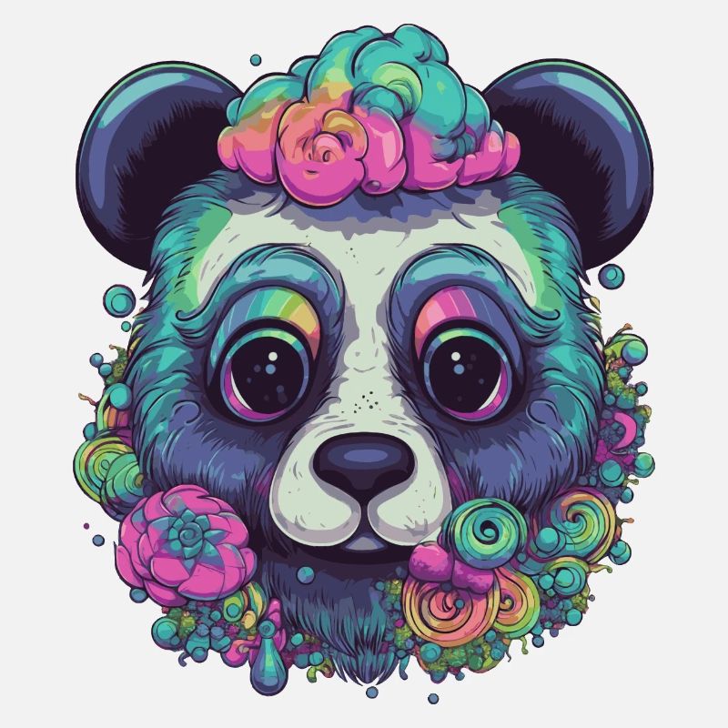 Psychedelischer Panda