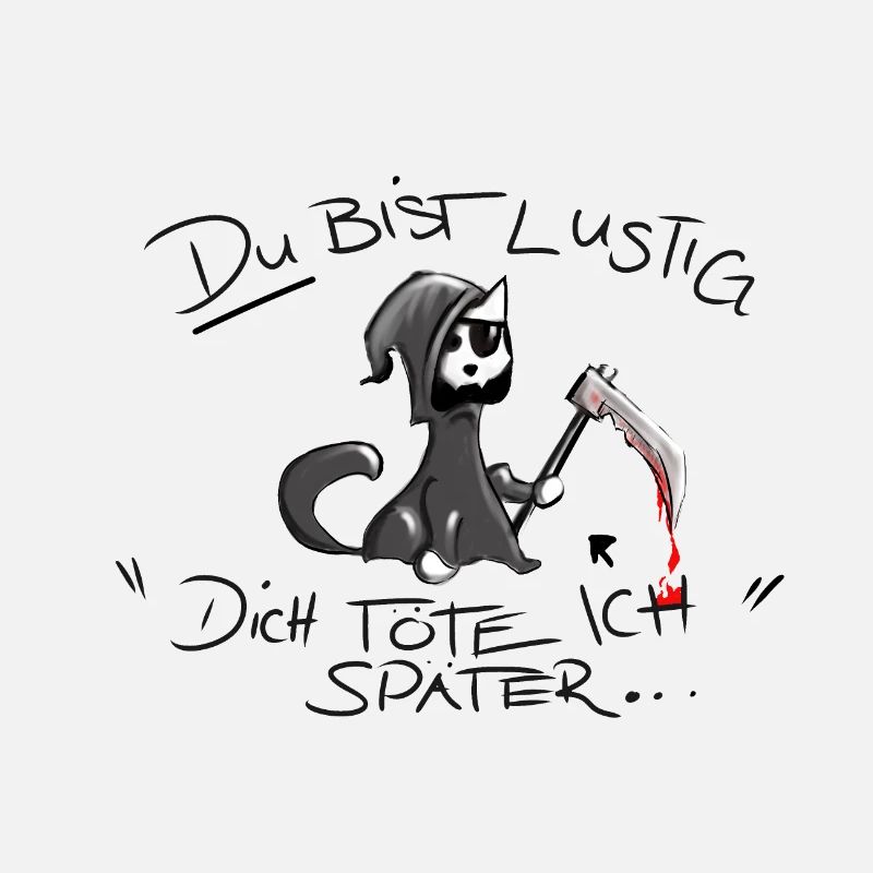 Schattenhafter Grim Reaper mit Sensenmotiv