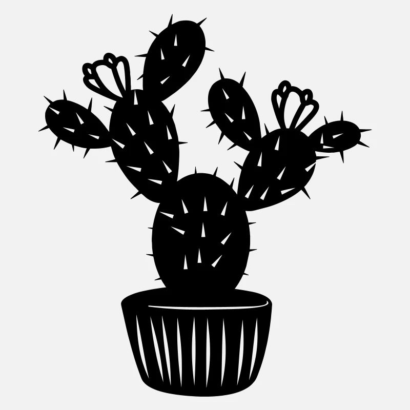 Cactus en pot de fleurs