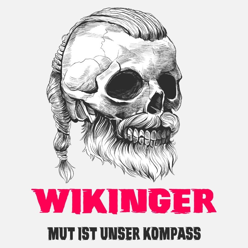 Wikinger Totenkopf Design