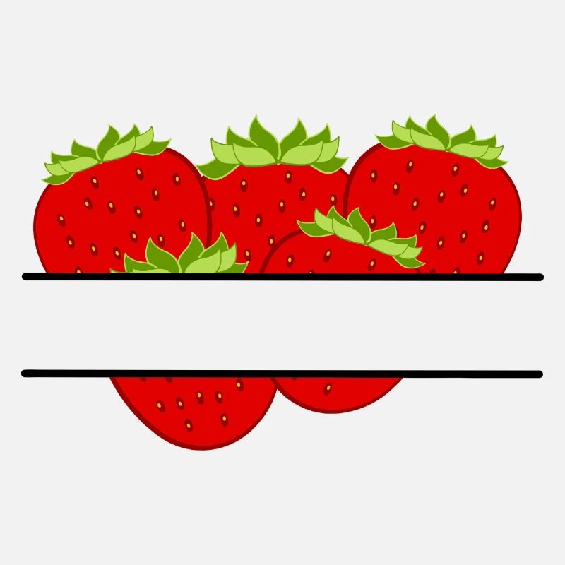Erdbeeren im Banner mit roten Erdbeeren