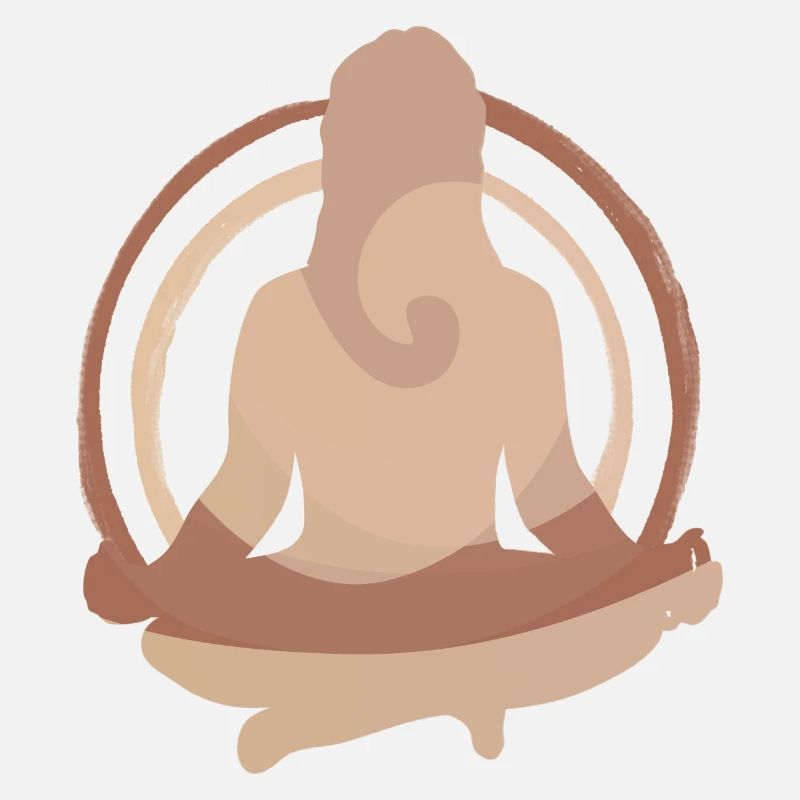 Conception de silhouettes de méditation Boho Yoga