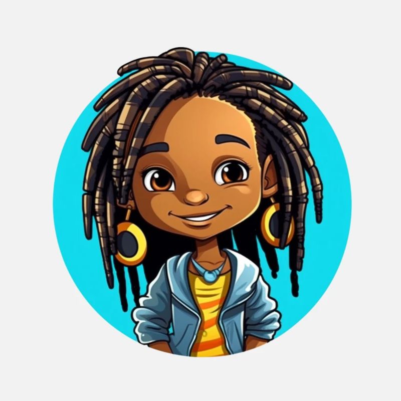 Illustration de dreadlocks amusantes