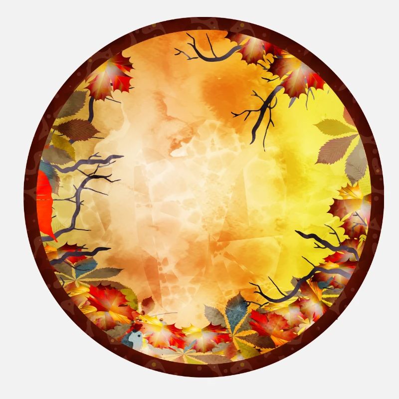 leuchtend bunter Herbst Rahmen mit Herbst Laub